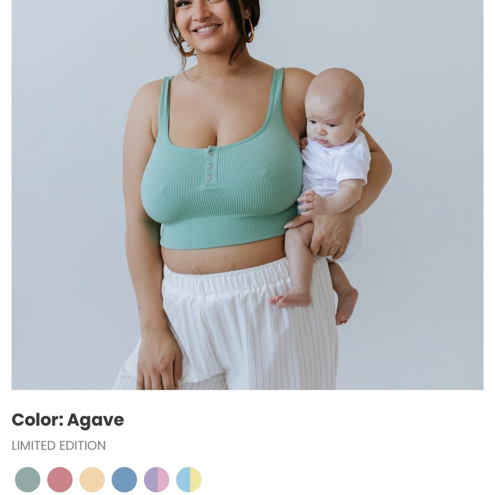 Little milk bar Allie nursing bra (agave)